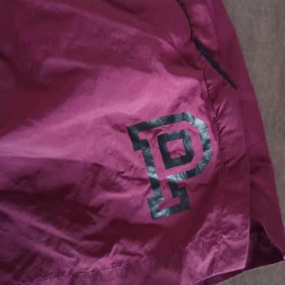 Burgundy Shorts with Beaded Drawstring - Picture 2 of 8